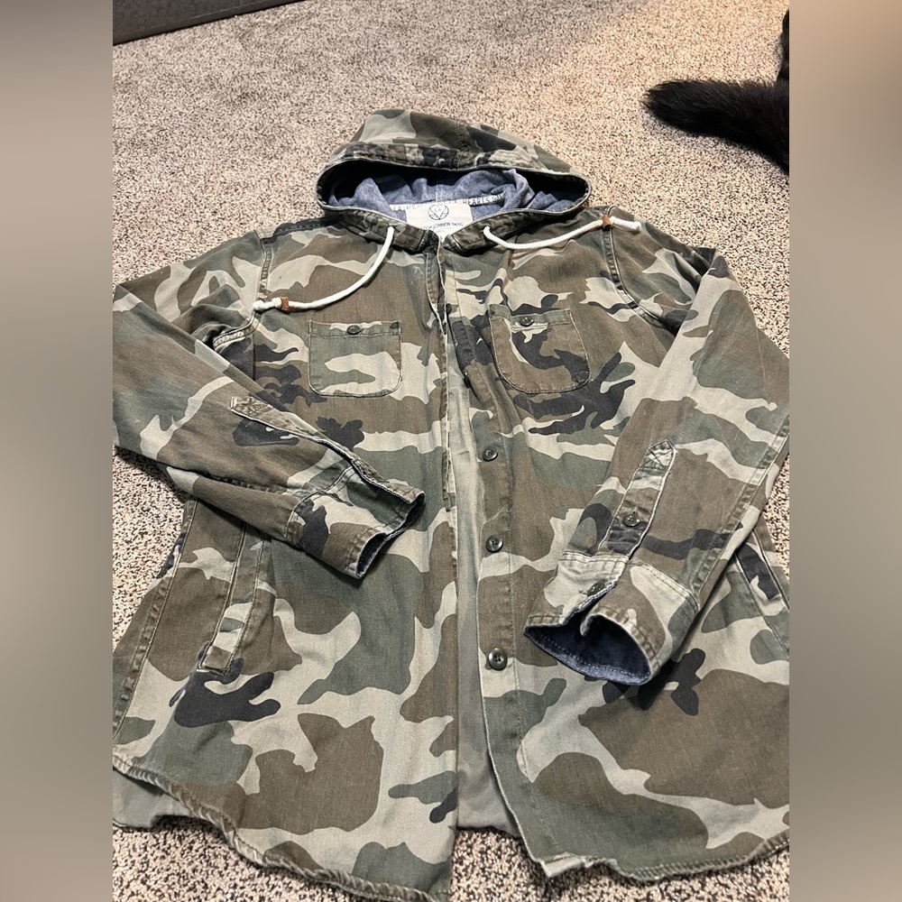 LA Hearts hooded Camo jacket - Picture 3 of 4